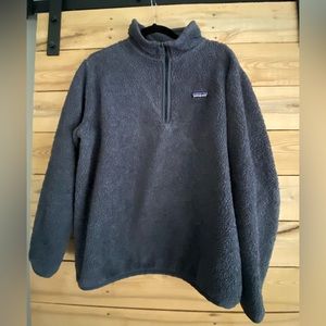 Patagonia Los Gatos fleece 1/4 zip. Xl. Smolder blue